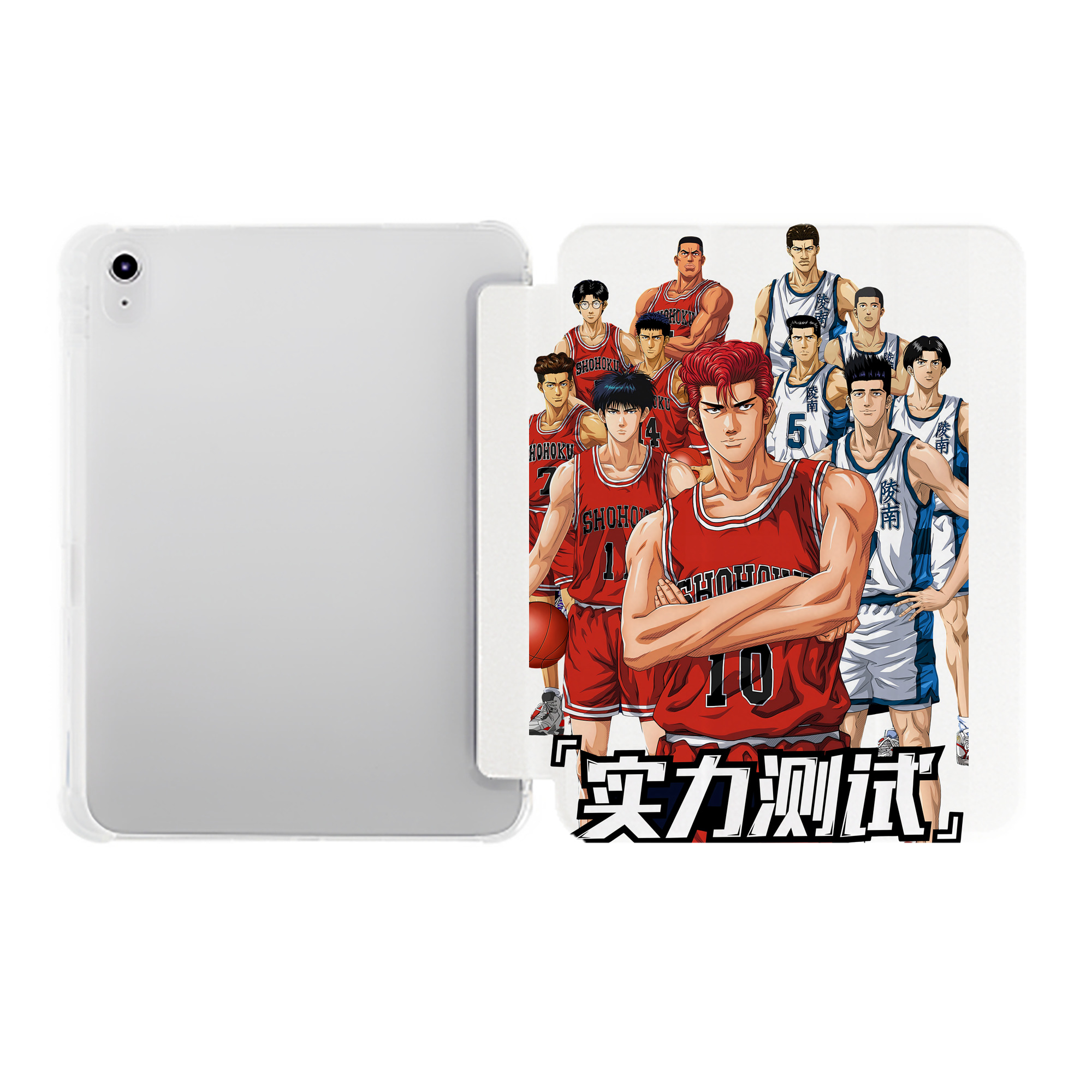 （画像用） SLAM DUNK／スラムダンク IPad ケース ペン収納付き 三つ折りスタンド PUレザー×シリコン 対応機種9.5/10.5/10.9インチ